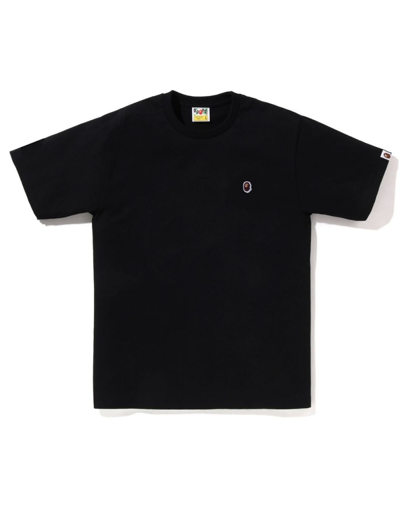 T Shirts Bape General Is Bathing Noir Homme | KFS-70561249